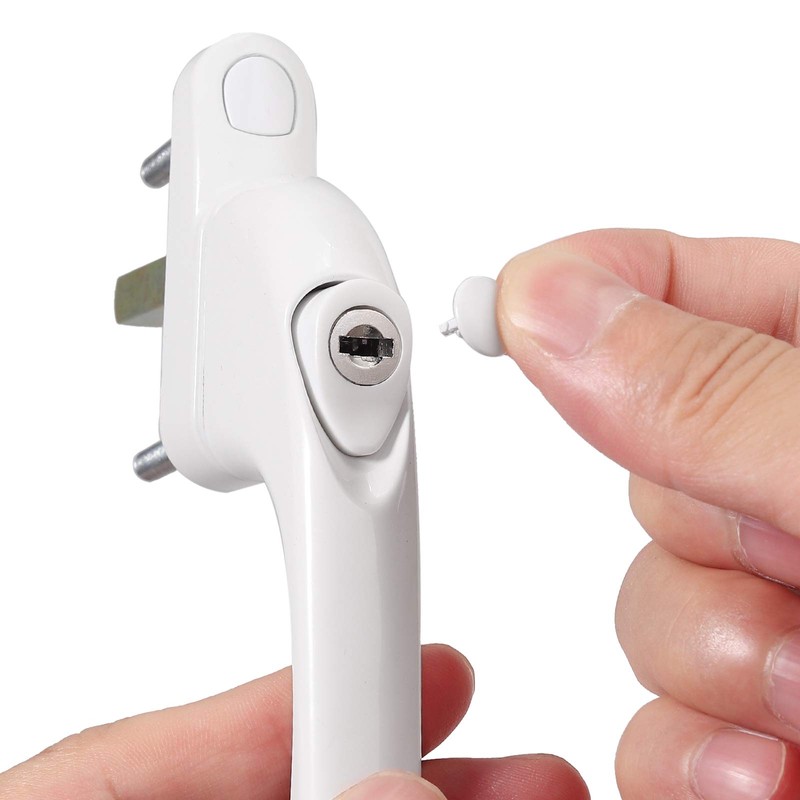 Neoteck 2Pcs Window Handle Universal Espag Key Locking Lockable Double