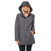 Sebby S.E.B Quilted Jacket for Women - Grey X-Large