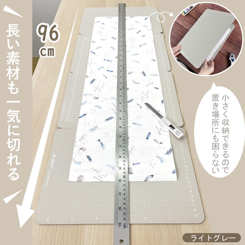 iMAT Flip Cutting Mat, M Type, Double Sided, TPE, Folding