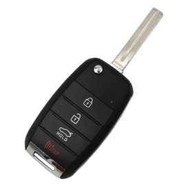 Key Fob Case Shell Fit for Kia Sorento Sportage Rio Soul Forte Optima Carens Flip Keyless Entry Remote Replacement Car Key Housing Outer Cover (1)