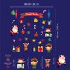 WALPLUS Xmas Window Decorations Reusable Christmas Window Clings Double Sided