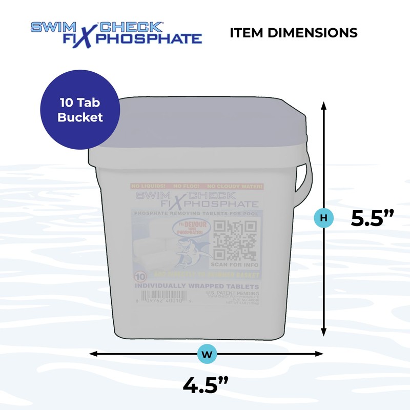 Swim Check Fix Phosphate Remover Tablets – 10 Count |