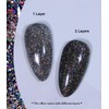 NAILKISS Glitter Gel Nail Polish Sliver Glitter Soak Off UV