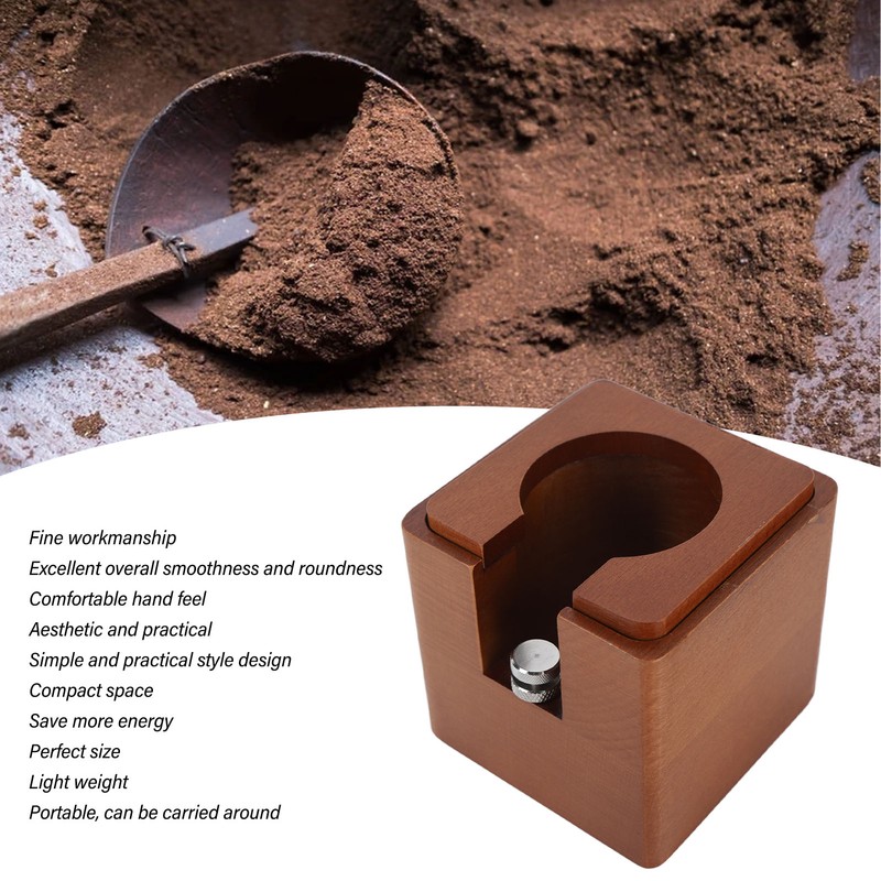 Coffee Tamper Holder Universal Food Safe Wood Coffee Filter Tamper