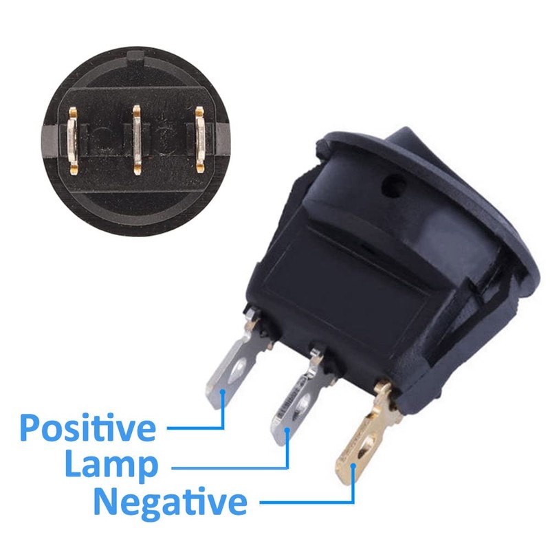 Mintice™ 20Pcs Car Vehicle Truck Rocker Toggle LED Switch Blue