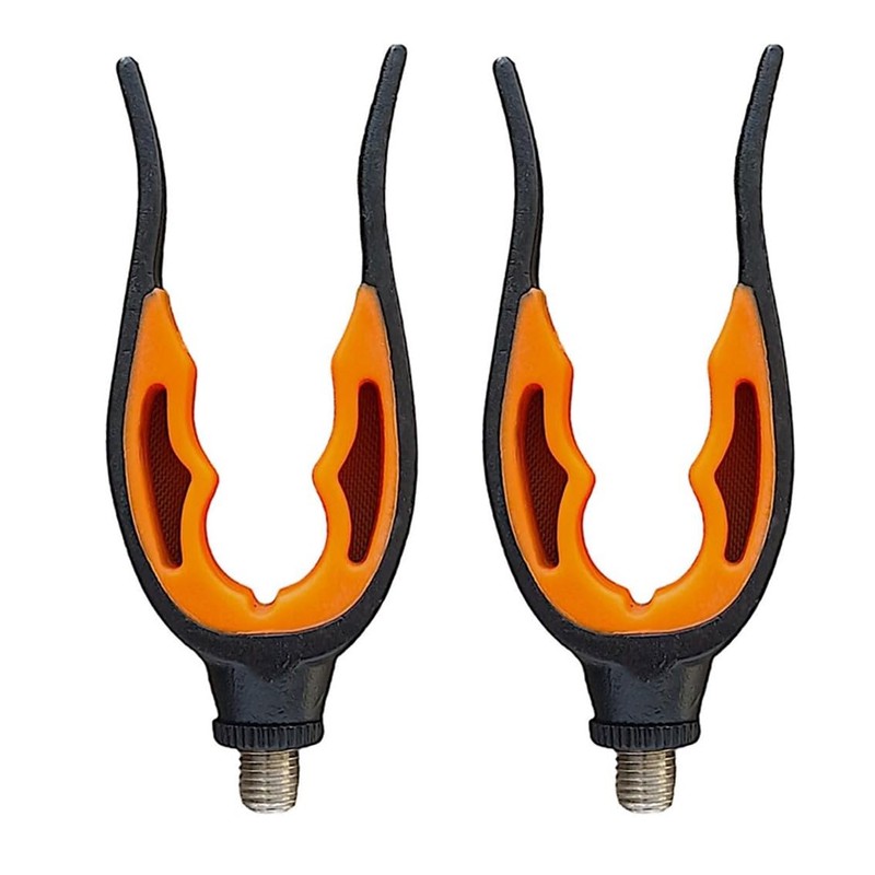 TJR Tackle 2 Rod Rest Heads Coarse Fishing Gripper rear