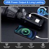 Peascat Rechargeable Spotlight Flashlight Handheld 3,000,000L, 6 Modes Super Bright