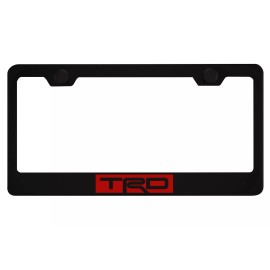 MVP TRD Black License Plate Frame For Toyota