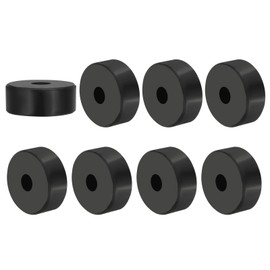 PATIKIL Vielseitiger Gummispacer, 8 Stück 10 mm Innendurchmesser x 38 mm Außendurchmesser x 15 mm Dicke Neopren Runde Anti-Vibrations Isolationspads Isolator Gummibuchsenn