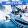 OYMLANX Bimini Top Deck Hinge Kit - 316 Stainless Steel