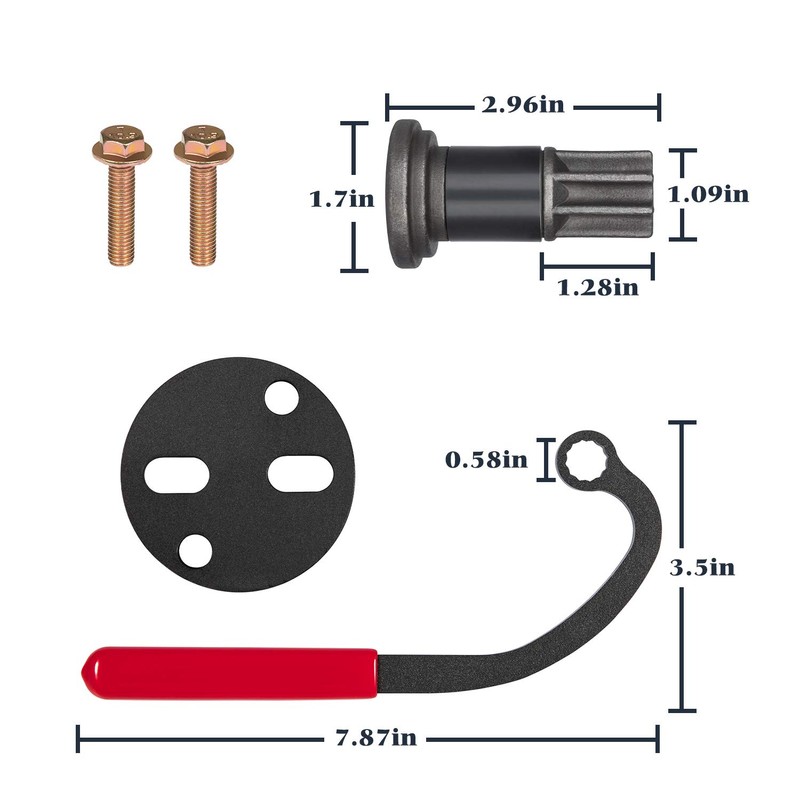 V-SEK 13mm Injection Pump Gear Puller and Idle Lock Nut