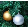 Mocraft Pack of 60 Silver Ball Hangers, Christmas Tree Pendants,