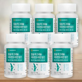 Daewoong Premium Calcium Magnesium Zinc 90 Capsules x 6 Boxes Zinc Effect Mineral / 대웅 프리미엄 칼슘 마그네슘 아연 90캡슐 x 6박스 아연 효능 무기질
