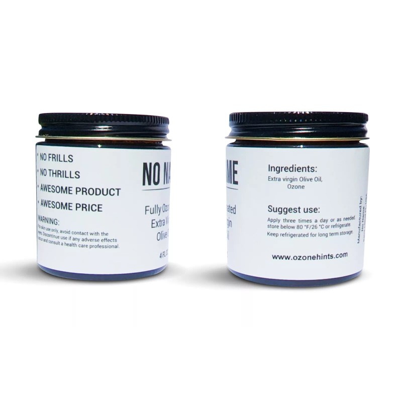 No Name Fully Ozonated Olive Oil - For Skin Wound