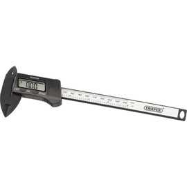 Draper 24816 Imperial Digital Lcd Vernier Caliper Gauge, 150mm, Blue
