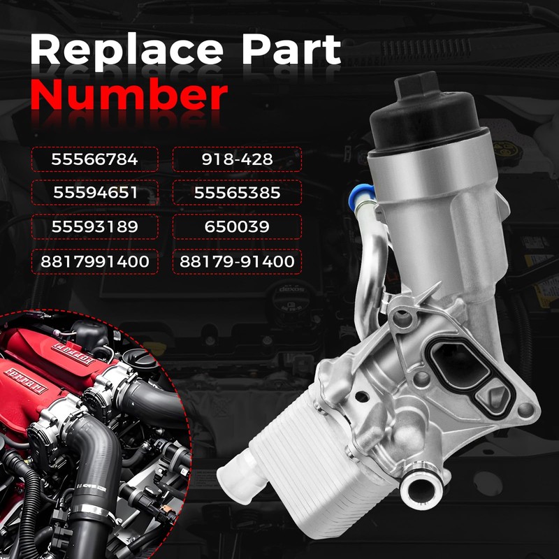 918-428 Engine Oil Filter Housing Assembly with 2011-2016 Chevy Cruze
