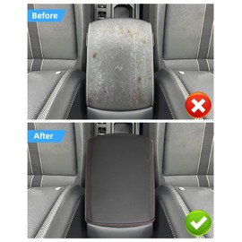 LANGBEAN Armrest Cover for VW Troc 2018-2025, Centre Console Armrest Protector in PU Leather, Troc Accessories for Raising the Armrest, Red