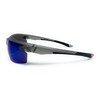 The Superstar Half Frame Sports Wrap Rectangle Sunglasses for Men