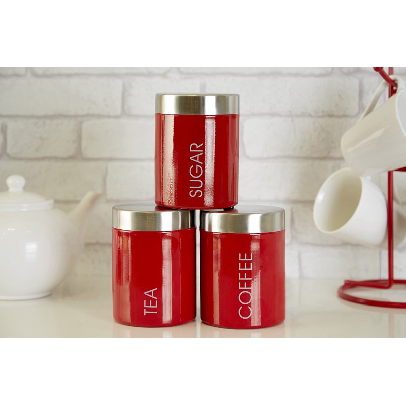 Premier Housewares Liberty Tea, Coffee and Sugar Canisters - Set