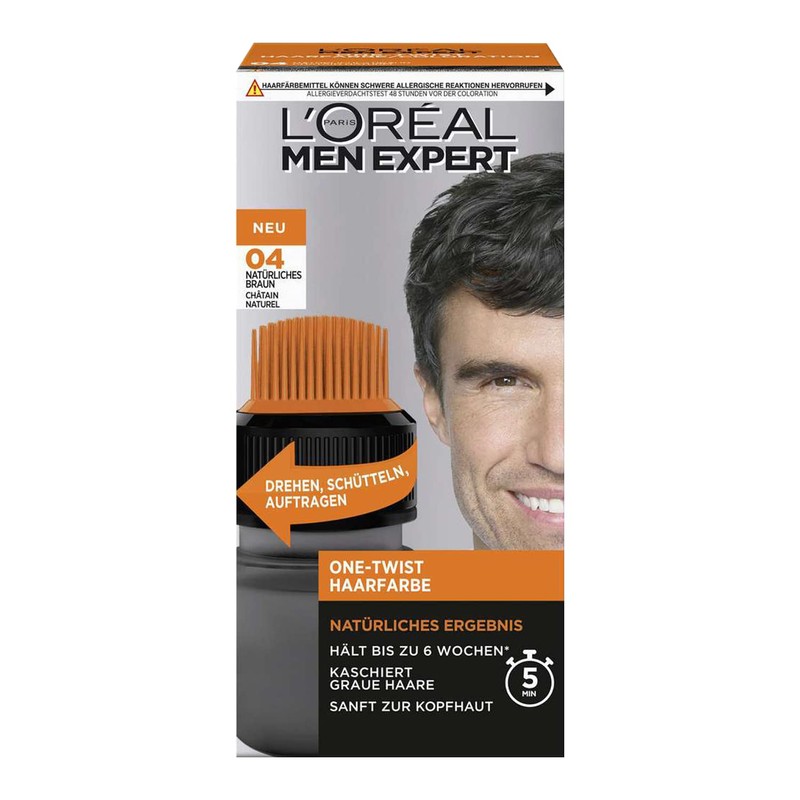 L'Oreal Men Expert One Twist Hair Colour 04 Natural Brown