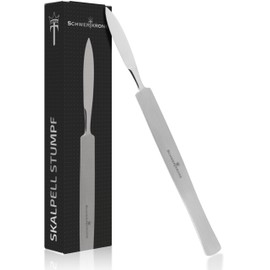 Schwertkrone Dull Scalpel - Professional Callus Scraper, Gel Spatula, Cream Spatula, Ointment Spatula, Stainless Steel, Rustproof, 16.5 cm