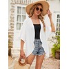 Chunoy Women Summer Chiffon Kimono Cardigan Open Front Loose Tops