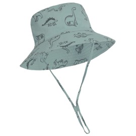 Sombrero de sol para bebé, sombrero de verano para niños, sombrero de playa de ala ancha para acampar al aire última intervensión para niños y niñas, B Verde claro, 6-12 Meses