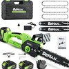 DehanTools Cordless Chainsaw 6/8/12 Inch, 1000W Brushless, Handheld Chain Saw