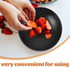 Cabilock Ceramic Fruit Bowl Footed Food Bowl Kitchen Counter Decorative