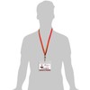 Beebel Red Lanyards 50Pcs 18" Lanyard with Badge Clip