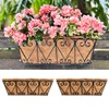 LaLaGreen Wall Planters - 2 Pack, 16 Inch Window Flower
