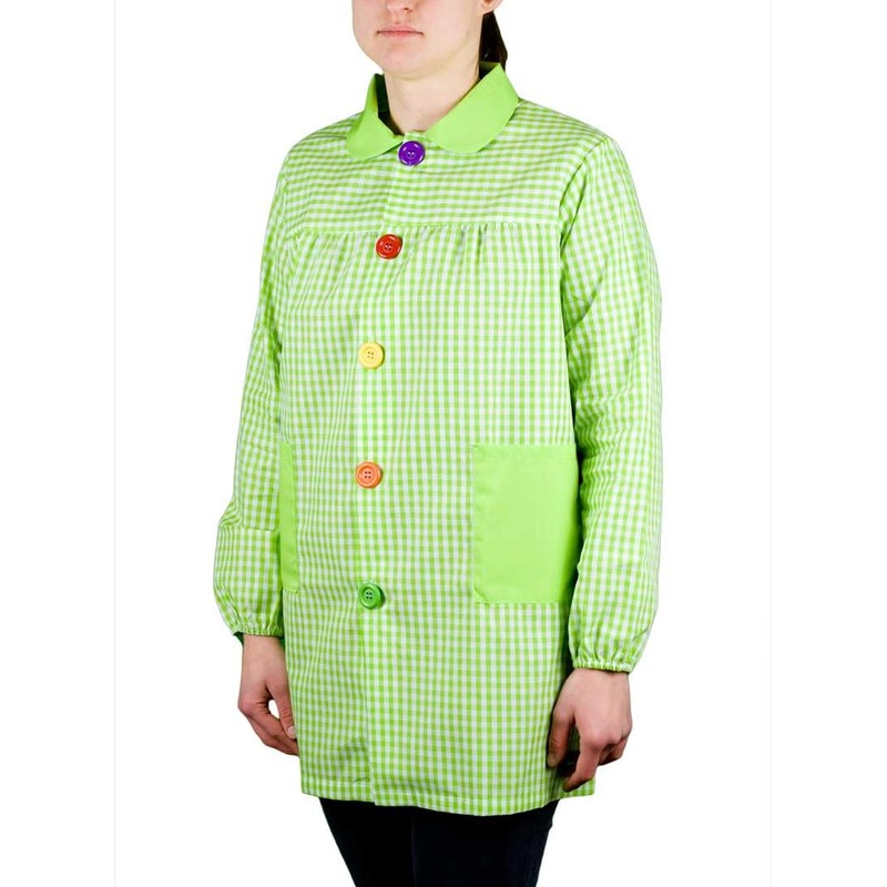KLOTZZ Nursery Painting Apron for Nursery, Checked Craft Coat, Women,