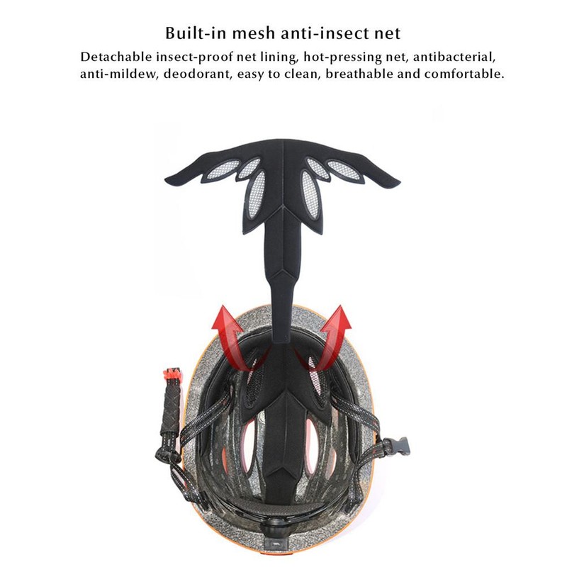 Bike Helmet with USB Rechargeable Light Safety Helmet Adjustable Mountain