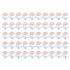 100Pcs Paper Clips Unique Dinosaur Shape Lightweight Portable Electroplating Process