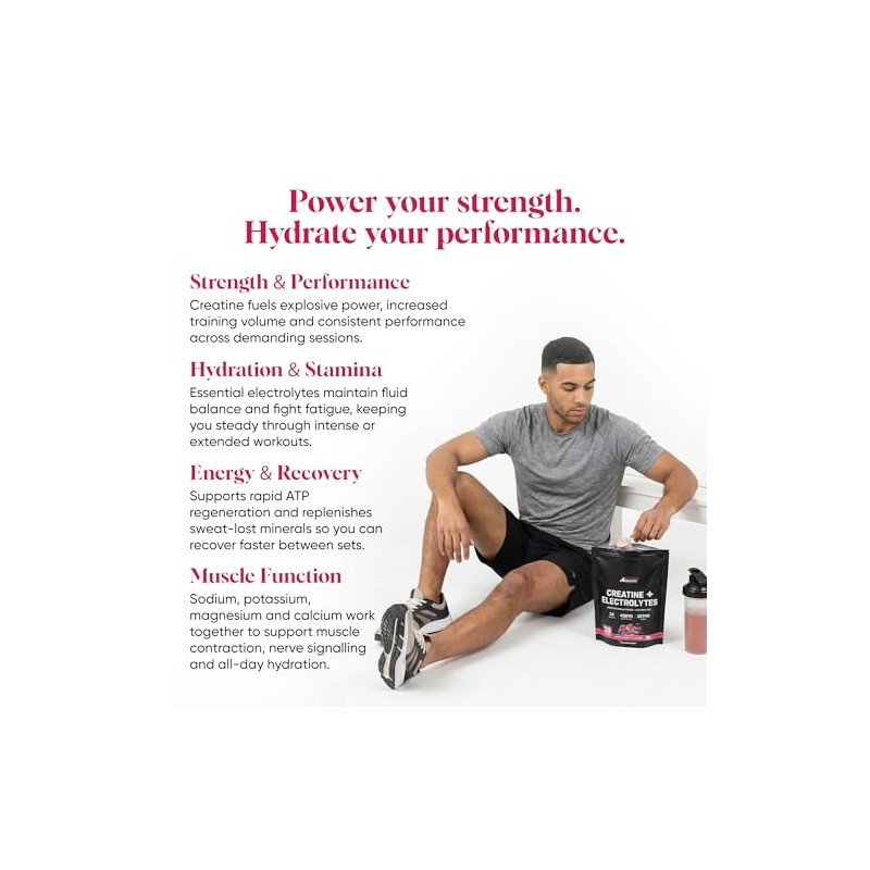Freak Athletics Creatine Monohydrate Powder + Electrolytes Powder - Mixed