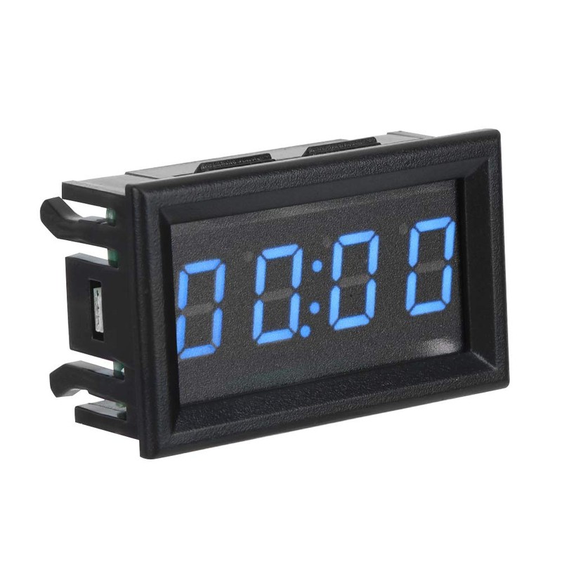 Akozon YB27T LED Electronic Digital Luminous Car Clock Accessories Decoration