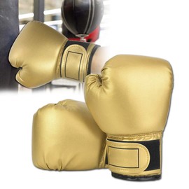 RiToEasysports Boxing Training Gloves, Boxing Gloves, Punch Bag Punching, Sparring Training Gloves (Gold)