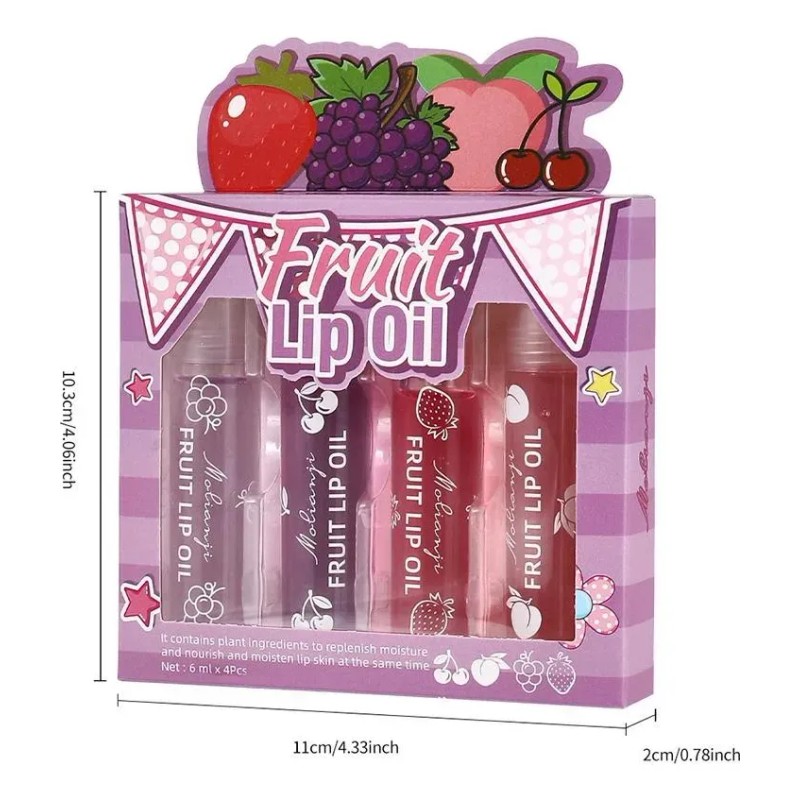 Brillo De Labios Nutritivo Con Aroma A Frutas En Rollo