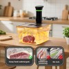 Sous Vide Container with Lid and Built-in Rack Double-Door Design