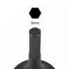 uxcell 3mm Impact Hex Bit Socket, 1/4" Square Drive 35mm