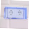 jojofuny Bathroom Outlet Cover 2 Slots Socket Shell Wall Protector