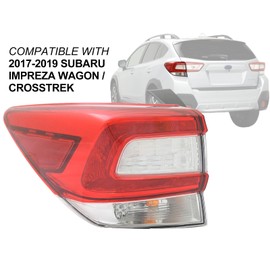 Auto Parts Avenue APA Replacement Tail Light Rear Lamp for 2017 2018 2019 Impreza Wagon/Crosstrek with Bulbs Outer Driver Left Side 84201FL03A 84201FL03B SU2804109