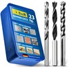 S&R drill bit set, 15-piece, 23 pieces, in plastic box