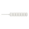 BUFFALO BSTAPST2610WH 2-Pin Power Tap, 6 Count, Standard, 3.3 ft