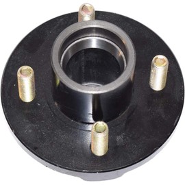 RIGID HITCH INCORPORATED Trailer Hub Kit (BT-100-PR) 4 Bolt on 4 Inch Circle with 1 inch I.D. Bearings - One Pair