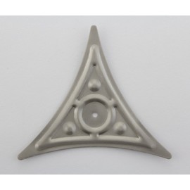 POLISHED SATIN NICKEL DECORATIVE BRASS STAIR DUST CORNER