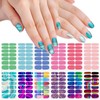 SILPECWEE Nail Wraps for Women Self Adhesive Nail Polish Stickers