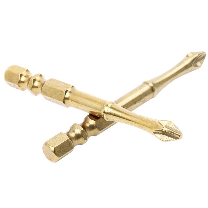 AUTOTOOLHOME 2-1/2 inch Titanium Coated Magnetic PH2 Anti Slip Screwdriver