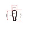 Leliafleury 5Pcs Spring Snap Hooks M5 Alloy Steel Carabiner Clip