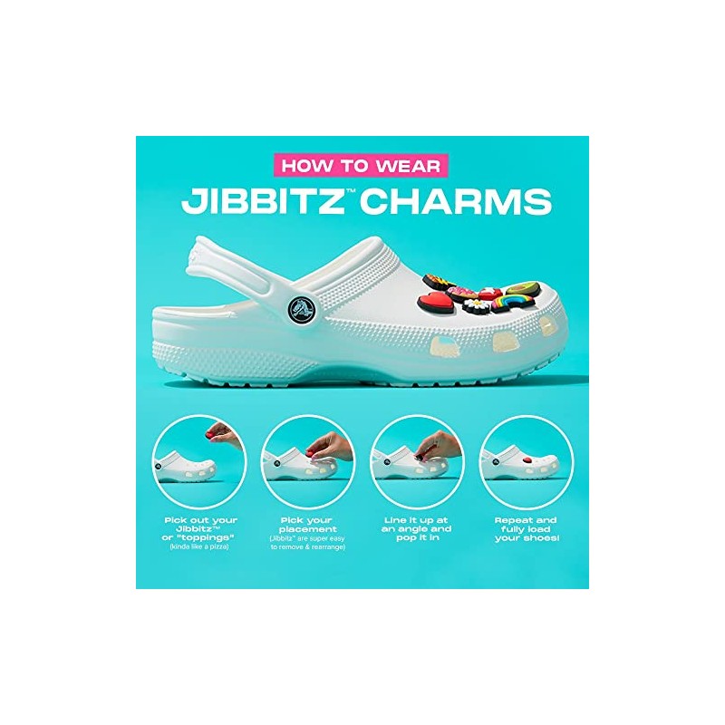 Crocs Jibbitz Flower Shoe Charms | Jibbitz, White Flower, Small